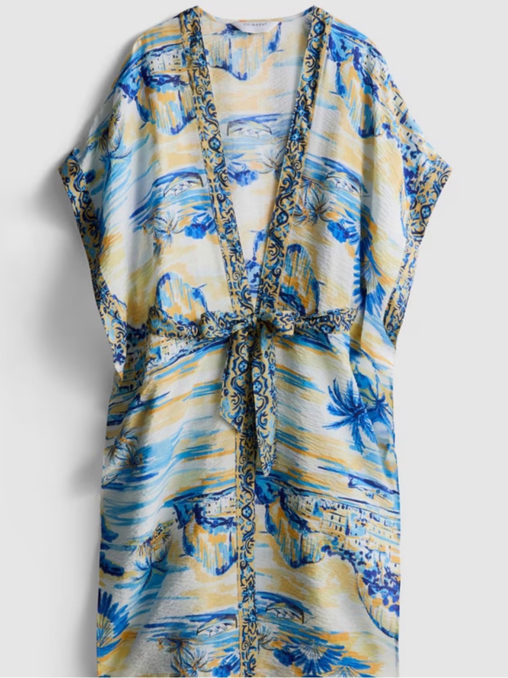 Primark Mid-length wrap beach kimono with print XL